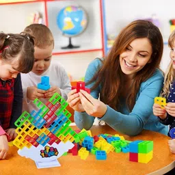 16-Piece Child's Stacking Game, Tetra Tower Balance Blocks-image-17