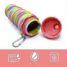 heyish enterprises SILICONE WATER BOTTLE 500 ml Water Bottle image 5