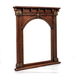 craft tree Wooden Hand painted Decorative Jharokha in Copper Finish image 4