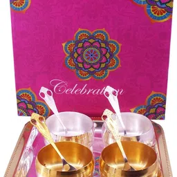 ojas TRAY 4 BOWL 4 SPOON SET Tray, Bowl, Spoon Serving Set-picture-17