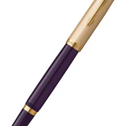 parker 51 DELUXE PLUM WITH GOLD TRIM FOUNTAIN PEN – 18KT GOLD FINE NIB Fountain Pen-picture-27