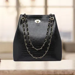 hafrix Women Black Messenger Bag-picture-36