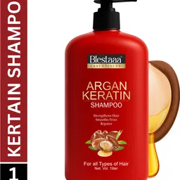 blestaaa essentialss Argan Keratin Shampoo | Gentle Cleansing & Deep Conditioning | Strengthens Roots image 1