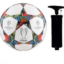 mrs Combo Colorful Star Champions Football With Air Pump Size- 5 (Pack of 2) Football - Size: 5-picture-18