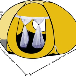silver shine Foldable delightful patterns Popup Kids Play Tent House for Multi Purpose image 4
