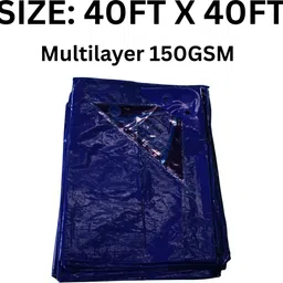 dunpack Multilayer Waterproof Tarpaulin Sheet for Outdoor Use | 40-40FT 150 GSM Tent - For Construction, Agriculture, Industry, Roofing, Camping, Gardens, Transport-picture-40