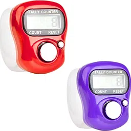 amur pack of 2 Mini Hand Tally Counter Finger Ring Digital Electronic Head Count 60 Digital Tally Counter-picture-40