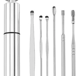 iblay 6 Piece Ear Pick Earwax Removal Kit with 360° Spiral Ear Canal Cleaners-picture-42