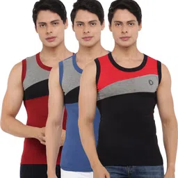 dollar bigboss Pack of 3 Combed Cotton Racerback Styled Gym Men Vest-picture-26