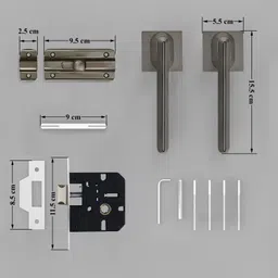 plantex Zinc Alloy Matte Handlesets image 5