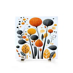 posh n plush Floral Bloom Marble Showpiece image 2