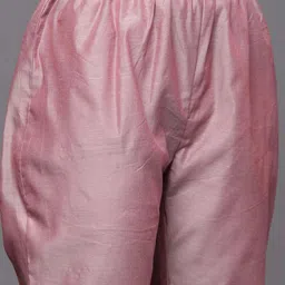 dishwa fashion Women Chanderi Kurta Pant Dupatta Set image 4