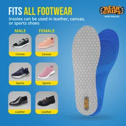 bear grips Orthotic Shoe Insoles for Diabetics & Elderly Silicone Full Length Orthotic Shoe Insole image 4