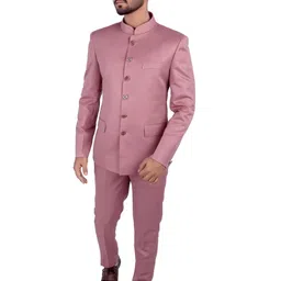 evauke Men jodpuri bandhgala Solid Suit-picture-27