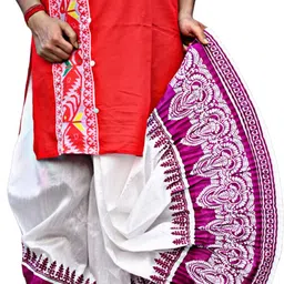 GOURI COLLECTIONS (10CO) Ready To Wear Pant System PRINTED MAYUR PUCHHA Embellished Men Dhoti-picture-17