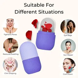 luckir Face Stone Jade Roller Massager with Gua Sha Stone And Ice Roller image 3