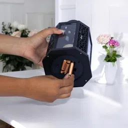 edbiret LED Storm Lantern ABS Plastic Night Light Wall Hanging Lantern Black Plastic Hanging Lantern image 2