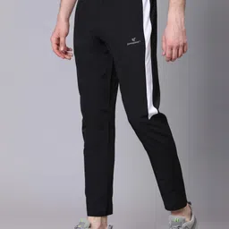 dpassion Men Solid Black Track Pants-picture-28