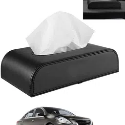 ayw Black Tissue Holder Leatherite/Include Tissue/Save Space For Home/Car/Office-210 Vehicle Tissue Dispenser-picture-17