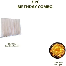 shoptions White Decoration Net with Led Fairy Lights for cabana image 2