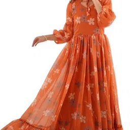 radharani tex Self Design Georgette Stitched Anarkali Gown-picture-28