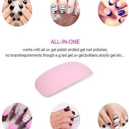 koccido UV Lamp USB Nail Dryer with Handy Mini Size Mouse Shape for all Gel Polish Nail Polish Dryer image 5