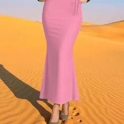 DSV ENTERPRISES Shapeware Pink M0080 Lycra Blend Petticoat-image-93