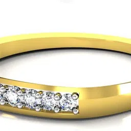 avsar BOR005YA 18kt Cubic Zirconia Yellow Gold ring image 4