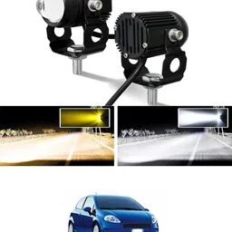 maties High/Low Beam Amber And White Twin Mini LED Light For Vehicle-125 Fog Lamp Car, Motorbike, Truck, Van LED for Fiat (12 V, 55 W)-picture-48