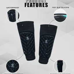 captain Sleeve Shinguards with Polyurethane Protection Leg Guards Football Shin Guard image 2