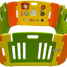 babycenterindia Baby Room Standard Playpen (Green-Orange-Yellow)-picture-11