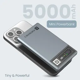 portronics 5000 mAh 20 W Wired & Wireless Compact Pocket Size Power Bank image 3