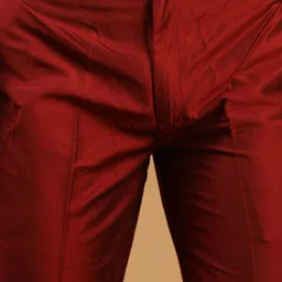 Vastramay Men's Maroon Viscose Pant Style Pyjama Men Pyjama image 2