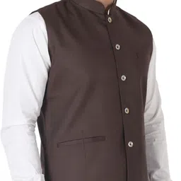 sylzon Solid Men Waistcoat image 4