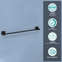 plantex Aqua Towel Rod for Bathroom/Towel Hanger/Towel Bar Holder/Towel Stand- (APS-504) 24 inch 1 Bar Towel Rod image 2