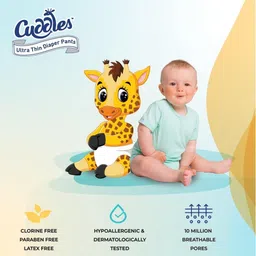 cuddles Ultrathin Baby Diaper Pants | Ultra Soft Super Absorbent and Luxurious Comfort - S image 3