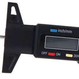 bhi Digital Tyre Tread Depth Gauge 0-25mm/0.1" Electronic Micrometer Digital Caliper image 2