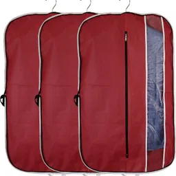 CHAMPARAN Non Woven Coat Covers/Suit Covers/Garment Bags Cotton Laundry Bag-image-40
