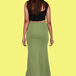 tiberfashion Olive Lycra Blend Solid Pack of 1 ( Size - S ) Women Shapewear image 2