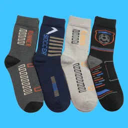 naosucura Men Graphic Print Mid-Calf/Crew-picture-16