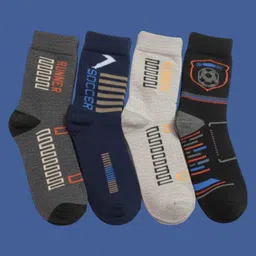 naosucura Men Graphic Print Mid-Calf/Crew-picture-24