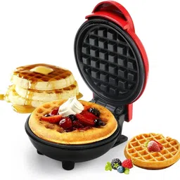 Mini Waffle Maker SS Non-Stick Electric Iron Machine Waffles, Pan Cakes M03 Waffle Maker-image-57