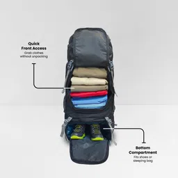 mount track WATERPROOF TREKKING BAG HIKKING BACKPACK FOR TRAVEL & OUTDOOR Rucksack - 60 L image 5