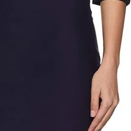 alyne Women Solid Pencil Blue Skirt image 4