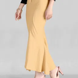 ALYNE BEIGE-COMBO-FISHTAIL-PEACH-BEIGE Lycra Blend Petticoat image 3