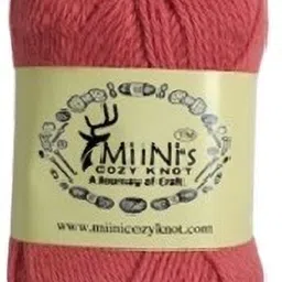 miinis cozy knot Premium 100% Cotton Crochet Yarn – Soft & Colorful Skein (14x8 cm) Orange Manual Yarn Winder-picture-46