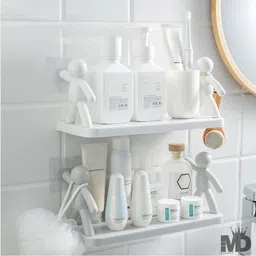 Self Adhesivecute Floating Shelves Wall Shelf for Home, Office & Kitchen X2.658 Plastic Wall Shelf-image-50
