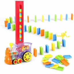toyachi 40 Pcs Domino Train Toy Set With Lights and Sounds Multicolour13-picture-13