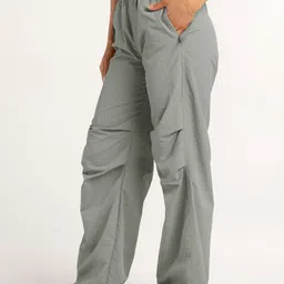 maniac Women Solid Grey Track Pants-picture-10