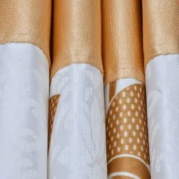 kraftiq homes 152 cm (5 ft) Polyester Semi Transparent Window Curtain (Pack Of 3) image 2